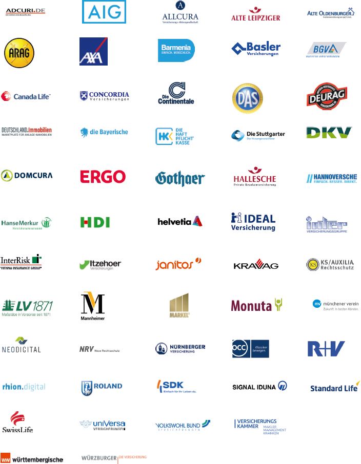 versicherer25 Versicherungsgesellschaften Maklerpool